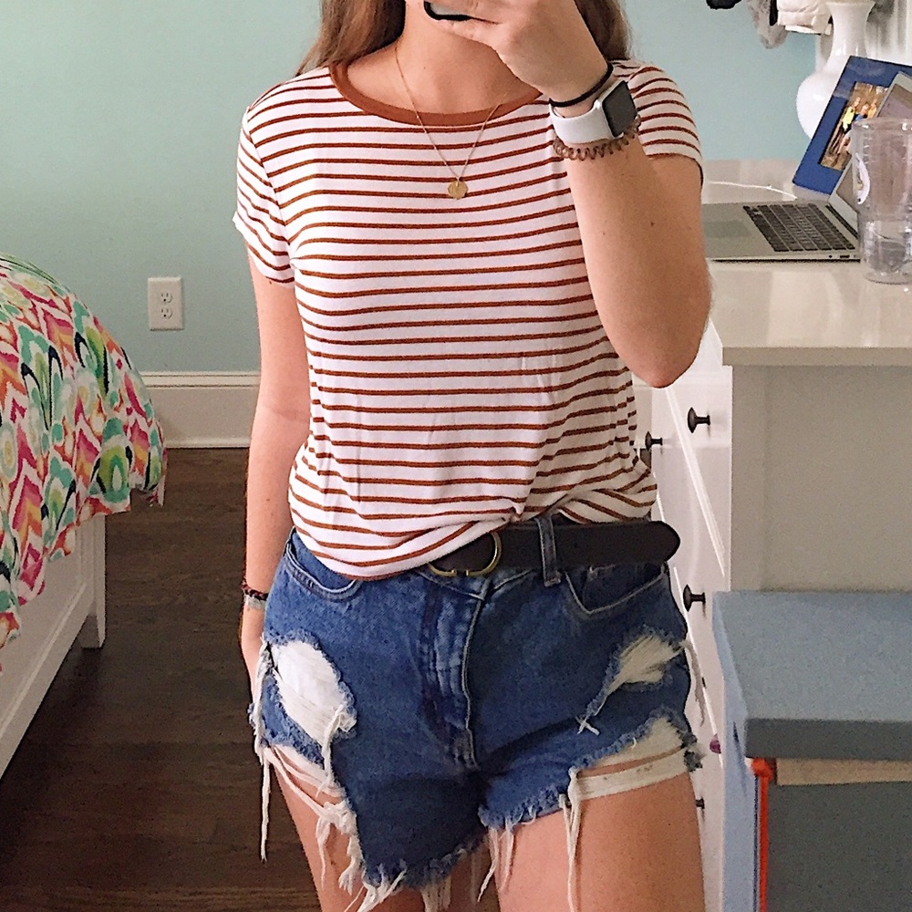 American Eagle Striped Tee
